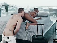 Ever tried a big black cock in rough gay action?