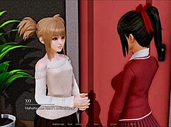 Exploring the harem hotel in this anime game update.