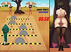 斯奎特与饥渴的动漫肛交狂野行动