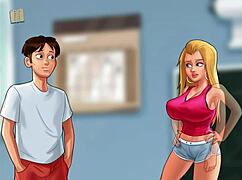 Explore erotic scenes in Summertime Saga episode 195