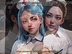 18yo Nurse ASSFUCKED and CUM-COVERED in AI Visual Novel