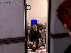 husband catches me in wife's bathroom for big tit monster cock action in 3d hentai