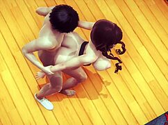 Uncensored Hentai! Miwa Sucks and Gets Fucked in Anime!