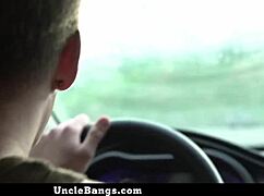 Stepson Proves He's Ready to Drive Daddy's Car with Rough Group Action - UncleBangs