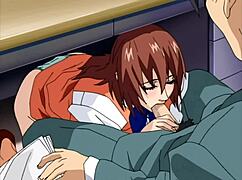 Office workers in their underclothes getting into some trouble in this anime