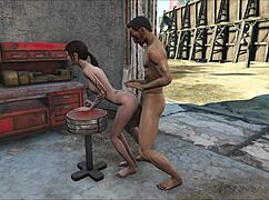 我迷上了《辐射4》王座动漫3D干炮动作