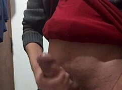 Skinny Amateur Jerks Off With Clothes On Solo