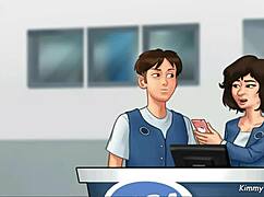 Summertime Saga: Manager’s daughter sucked me off behind the desk at work - Kimmytoons.