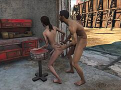 我迷上了《辐射4》王座动漫3D干炮动作