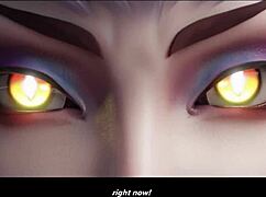 3D卡通伊芙琳一次霸干四个男人