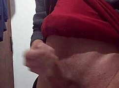 Skinny Amateur Jerks Off With Clothes On Solo