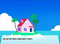 android 18's passionate blowjob in foxicube parody