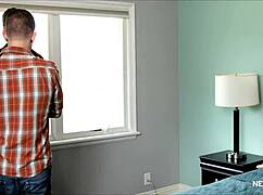 Gay neighbor gets out of rent with deepthroat action