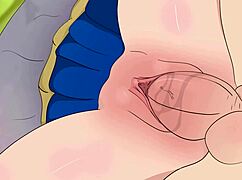 Aqua Seduces Kazuma In Short Skirt!