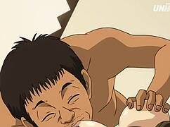 This married Japanese milf sneaks around, banging her boss in uncensored hentai with subtitles.