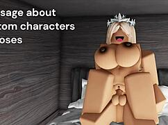 The rich girl from Roblox engages in riding activities and receives creampie in cartoon hentai anime.