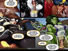 Deadpool in hot erotic scenes with portals to new worlds