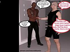 3D Comic Hotwife Cuckolds Husband on Birthday with BBC 🔥