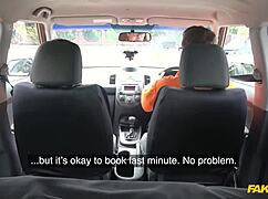 Posh Cheating Wife with Big Boobs Bangs Driving Instructor at Fake Driving School