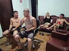 Big cock and bisexual action in gay video game review