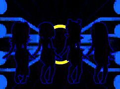 哟，看这些吃豆人鬼魂女孩在动漫Hentai风格中狂野舞蹈，太辣了！