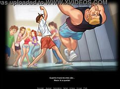 Cheerleader gets pegged and dominated in hot anime scene