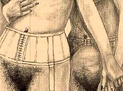 Guys, check out these vintage erotic drawings, totally wild stuff!