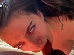 Overwhelmed by Step Brother's Rough Face Fucking on 1winporn After Being Caught