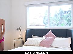 Step Son Invites His Daddy To Tear Up His Tight Asshole In The Garage - Gayfams