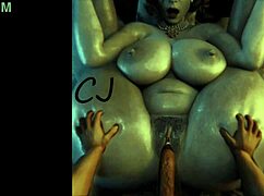 alcina dimitrescu from resident evil pounded by a black stud