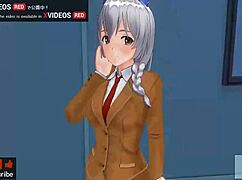 Uncensored Anime Tessa Handjob with Creampie Support, Wow!