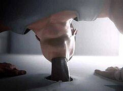 hard blowjob in army bathroom swallowing cum?