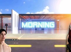 Gamer girl in see-through bra PLAYING a porn game in Apocalust 9