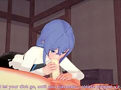 Horny Eris watches Roxy's every move in sheer ecstasy