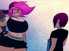 哟公主Ethel让我上瘾狂野卡通操！😍