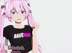 傲娇动漫妹子被大黑鸡巴征服3D