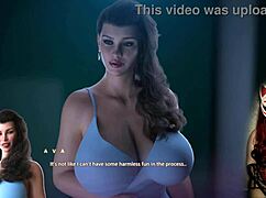 Gamer girl in see-through bra PLAYING a porn game in Apocalust 9