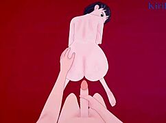 桐谷直叶在刀剑神域Hentai场景中超激烈