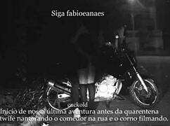 Naughty Milf Flashes Skirt Outdoors for Cuckold Thrill