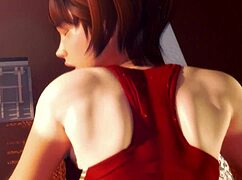 3D色情运动员被教练在紧身衣中猛干，大奶和大屁股爆炸！