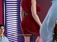 Gamer girl in see-through bra PLAYING a porn game in Apocalust 9