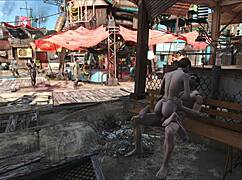 fallout 4 diamond city outdoor public scene