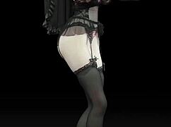Weak Yin裸舞，TikTok风格MMD纯3D成人动漫冒险！