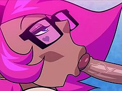 哟公主Ethel让我上瘾狂野卡通操！😍