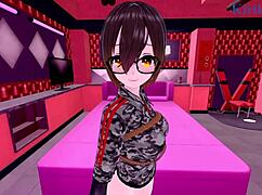 Kazama Iroha and Roboco-san, let’s have intense POV hentai sex now!