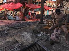 fallout 4 diamond city outdoor public scene