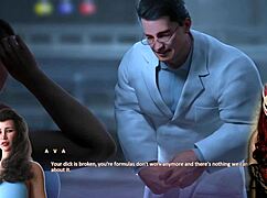 Gamer girl in see-through bra PLAYING a porn game in Apocalust 9