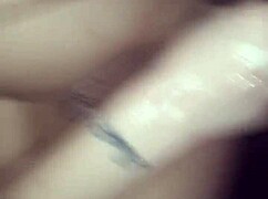 Big beautiful woman enjoys giving blow job and fingering herself