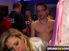 Secretaries get drunk and have sex at a party