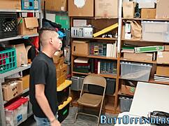 Gay teen gives blowjob and rides cop's cock in HD 🔥